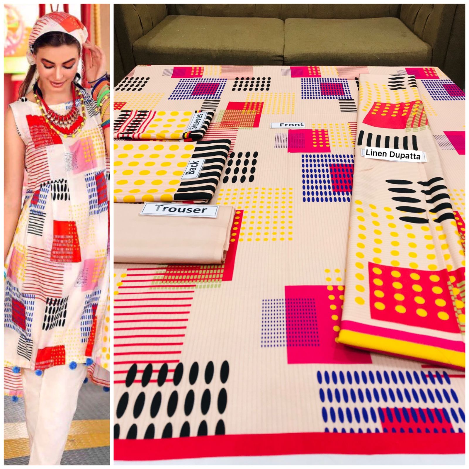 Gul Ahmed Linen 3pcs